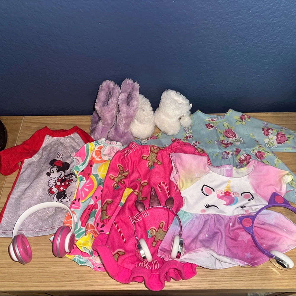 18” doll pajama sleepover bundle